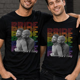 Pride Rainbow Text Custom Photo LGBT Couple - Personalized Custom Unisex T-shirt, Hoodie - LPRIDE009_BBAS