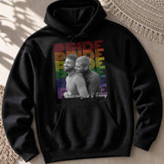 Pride Rainbow Text Custom Photo LGBT Couple - Personalized Custom Unisex T-shirt, Hoodie - LPRIDE009_BBAS
