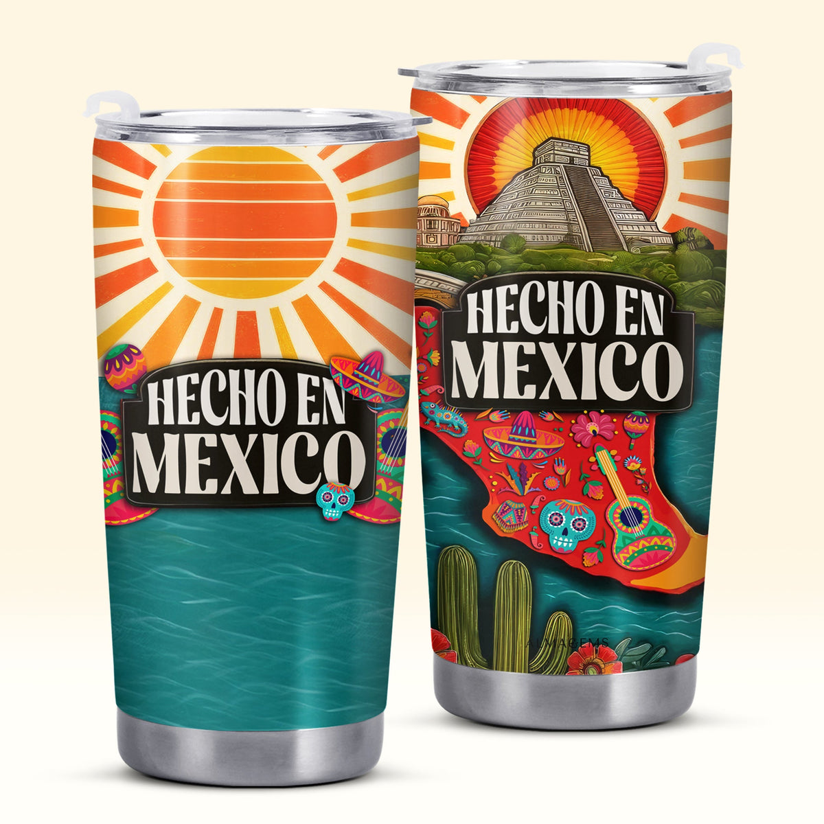 Hecho En Mexico - Personalized Custom Stainless Steel Tumbler 20oz 30oz - TB_MX13