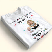 You're Doing A Great Job Mommy, Happy Our 1st Mother's Day, Mother and Baby - Personalized Custom Unisex T-shirt, Hoodie - MOM083_WBAS
