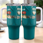 Celebrate Your Favorite Nurse With Nursing Tools - Personalized 40oz Tumbler With Straw - NUR035_TBS