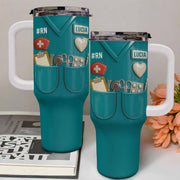 Celebrate Your Favorite Nurse With Nursing Tools - Personalized 40oz Tumbler With Straw - NUR035_TBS