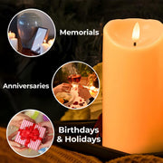 Strength Of Love Heartfelt Message - Personalized Custom LED Candle - GSN019_LECA