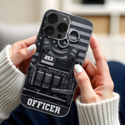 For Officers, Tactical Gear Design - Personalized Clear Phone Case - OFC040_PHC