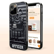 For Officers, Tactical Gear Design - Personalized Clear Phone Case - OFC040_PHC