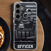 For Officers, Tactical Gear Design - Personalized Clear Phone Case - OFC040_PHC