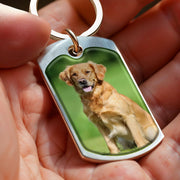 The Moment Your Heart Stopped Mine Changed Forever, Dog - Personalized Custom Keychain - PME024_KCH