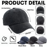 I Tried To Retire But Now I Work For My Wife CEO Text - Personalized Custom Washed Denim Cap - RETIRE088_WDCAP