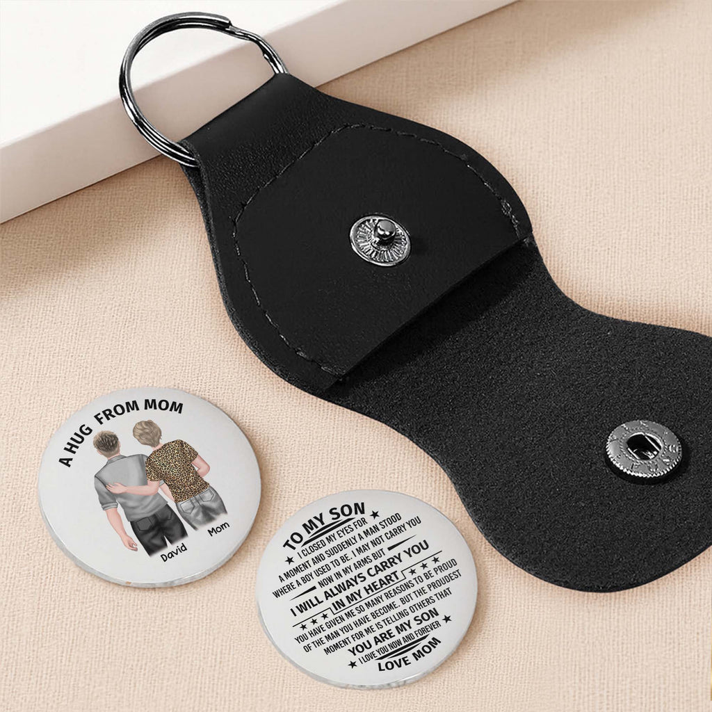 A Hug From Mom, To My Son, Mother And Son Love - Personalized Custom Pocket Hug - SON068_HTOK