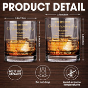 To My Son On Your Wedding Day Today A Groom Personalized Golden Design - Personalized Custom Whiskey Glass - SON152_RWG