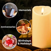 Once Upon A Time Straight To You, Hands Holding Wedding Rings - Personalized Custom LED Candle - WIF018_LECA