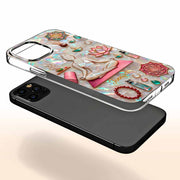 Find Your Inner Peace And Balance Yoga Woman With Lotus Flower - Personalized Clear Phone Case - YOGA013_PHC