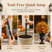 💥Limited stock for current seasonal styles 60% OFF-🍂Artificial Fall Pumpkin Tree Stakes– 🧡Full, Lush & Fade-Resistant