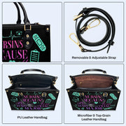 Nurse 01 - Personalized Custom Leather Handbag - nurse01