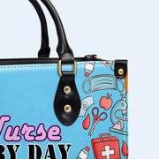Nurse 04 - Personalized Custom Leather Handbag - nurse04