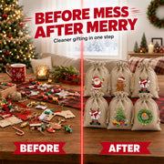 🎁Early Christmas Sale 50% OFF🔥Christmas Burlap Gift Bags with Drawstring