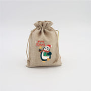 🎁Early Christmas Sale 50% OFF🔥Christmas Burlap Gift Bags with Drawstring